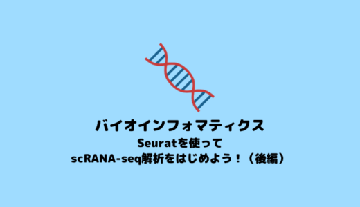 【scRNA-seq】Seuratを用いてscRNA-seq解析を始める方法（後編）【Seurat】
