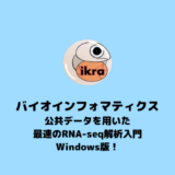 【Windows】Windowsでikraを使ってRNA-seq解析【RNA-seq解析】