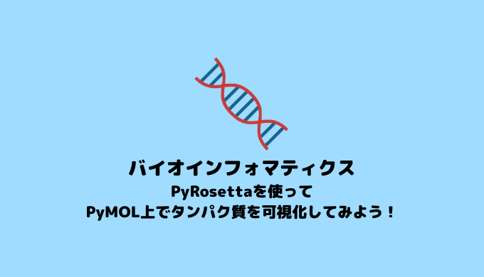【In silico 創薬】PyRosettaによるPyMOL上でのタンパク質可視化