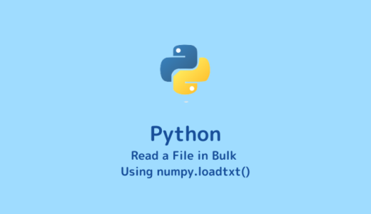 How to Read a Data File in Bulk Using Python