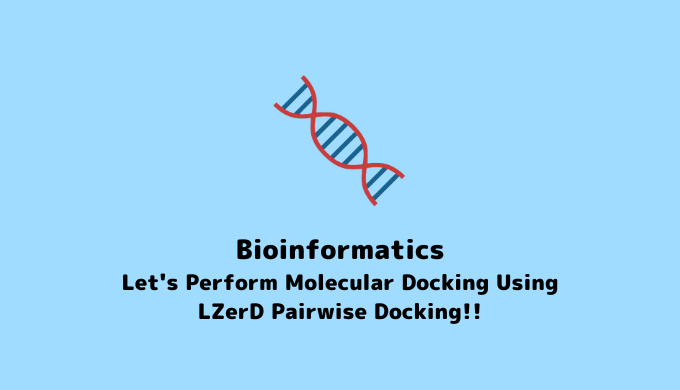 Bioinformatics Let's Perform Molecular Docking Using LZerD Pairwise Docking!!