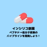 ペプチド→低分子変換のパイプラインを開発しよう！